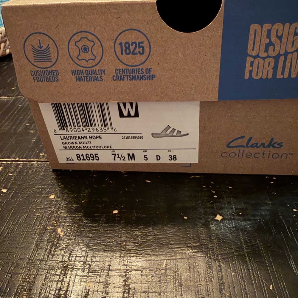 Clarks Laurieann Hope Brown Sandals - Picture 5 of 5